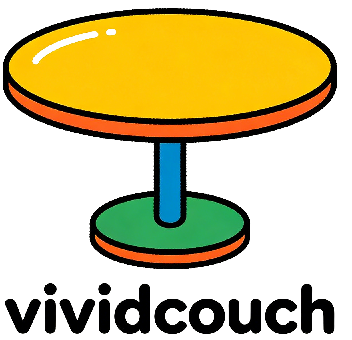 High-value round coffee table